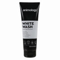 Animology White Wash Color Enhancing Dog Shampoo – 250ml Professional Brightening Pet Wash – Stain Removing & Deep Cleaning Formula – pH Balanced, Easy Rinse,