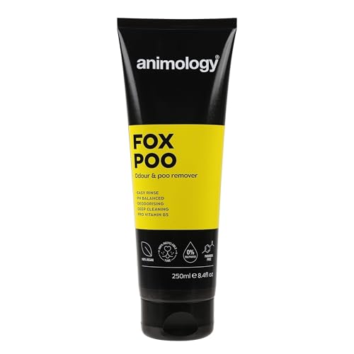 Animology Fox Poo Dog Shampoo – 250ml Award-Winning Odor Neutralizing Pet Wash – Deep Cleaning Formula for Stubborn Smells & Fox Droppings – pH Balanced, Pro-Vitamin
