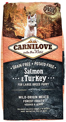 Carnilove Salmon & Turkey for Large Breed Puppies 12kg