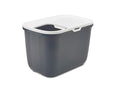 Savic Hop In Litter Box - Anthracite/white