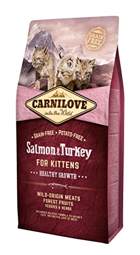 Carnilove Salmon & Turkey for Kittens Dry Food - 6KG
