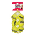 KONG - Squeakair Balls - Dog Toy Premium Squeak Tennis Balls, Gentle on Teeth (6 Pack) - For Medium Dogs