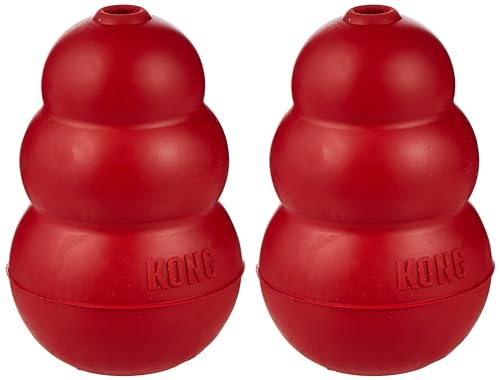 KONG Classic Medium Dog Toy Red Medium Pack of 2