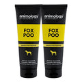 Animology Fox Poo Shampoo For Dogs | With Conditioners and Pro-Vitamin B5 | Odour Removing Shampoo | Suitable For All Coats and Skin Types Including Sensitive Skin | 250ml 2 Pack