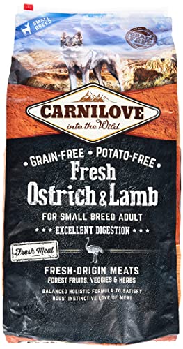 Carnilove Fresh Ostrich & Lamb For Small Breed Adult Dogs 6Kg