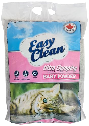 Easy Clean Cat Litter Ultra Clumping Baby Powder 15KG