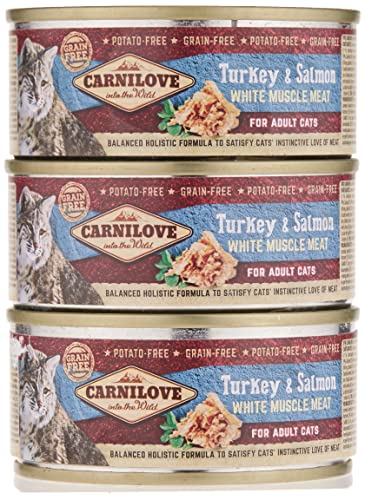Carnilove Turkey & Salmon For Adult Cats (Wet Food Cans) 12X100g
