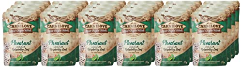 Carnilove Pheasant enriched with Raspberry Leaves for Adult Cats (Wet Food Pouches) 24x85g