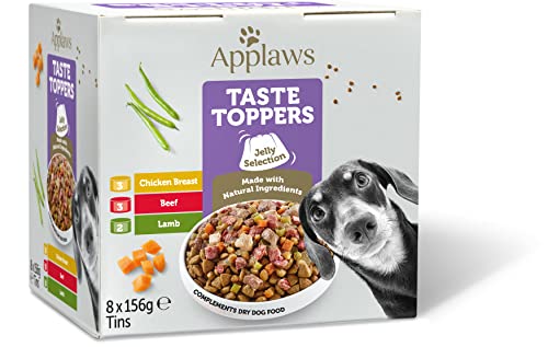 Applaws Natural Wet Dog Food - Meat Selection with Vegetables in Jelly 8 x 156g
