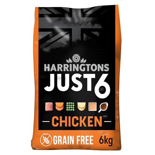 Harringtons Just 6 Chicken Grain Free Dry Dog Food 6Kg