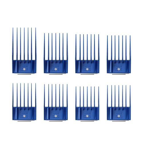 Andis 13105 8-Piece Universal Attachment Snap-On Comb Set; Sizes: 5/8", 11/16", 3/4", 13/16", 7/8", 15/16", 1", 1-1/4"