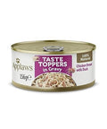 Applaws Taste Topper in Gravy Chicken Breast with Duck Dog Food 156 grams Can,(Pack of 12)