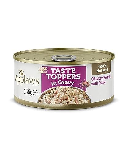 Applaws Taste Topper in Gravy Chicken Breast with Duck Dog Food 156 grams Can,(Pack of 12)