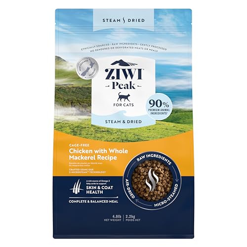 ZIWI Peak Steam & Dried Cage-Free Chicken with Whole Mackarel Recipe Dry Cat Food 2.2kg