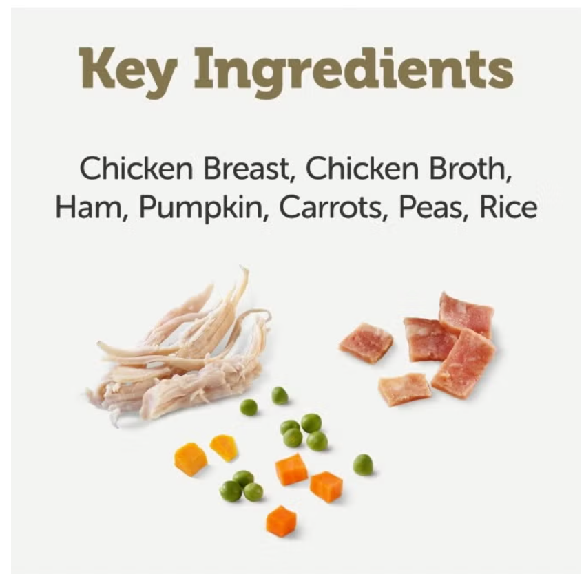 Applaws Taste Toppers in Broth Chicken with Ham & Vegetables Wet Dog Food (156g.Can,Pack of 12)