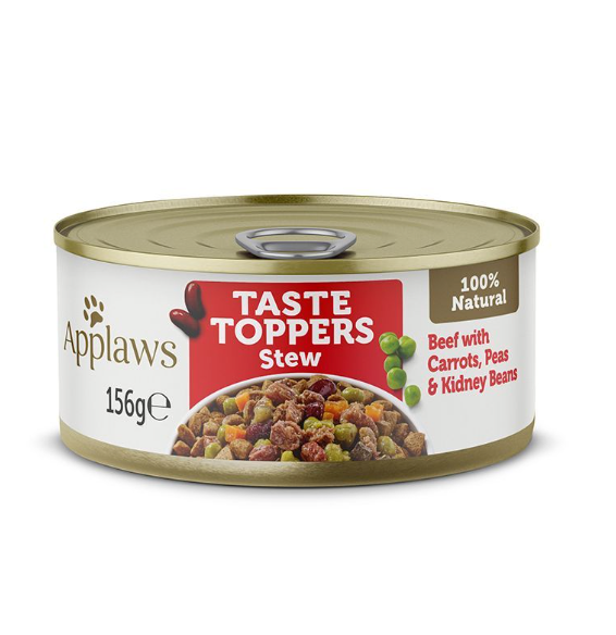 Applaws Premium Natural Wet Dog Food Grain Free Beef with Vegetables in Stew (156g.Can Pack of 12)
