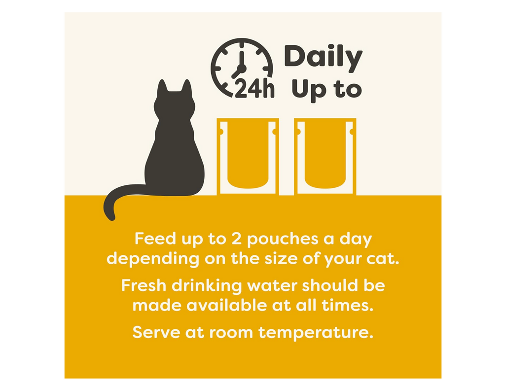 Natural Wet Food for Adult Cats Chicken and Liver in Jelly - 16 x 70g Pouches