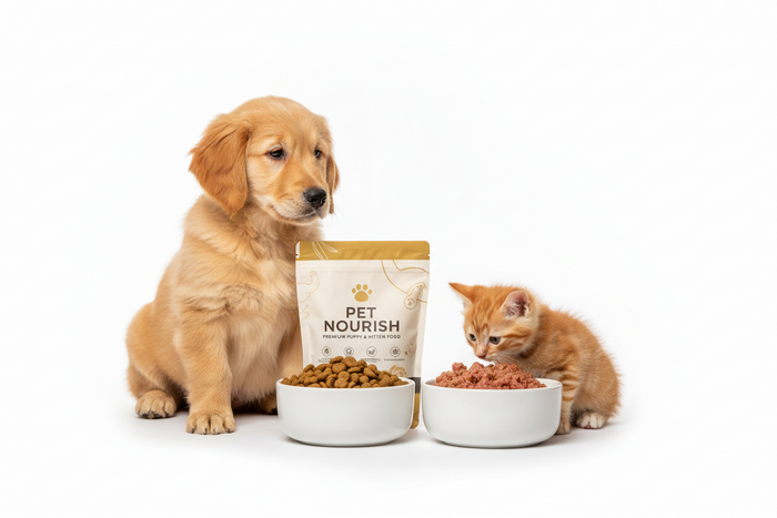 Puppy and kitten food